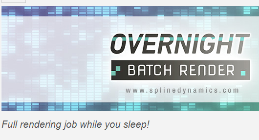 Overnight Batch Render v1.03 3ds Max Crack Download