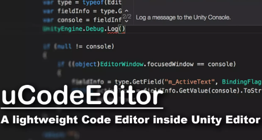 uCodeEditor Unity Internal Script Editor 1.2.4 Crack Download