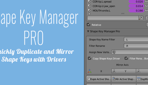 Blender 3.3 Shape Key Manager Pro 1.4.2 Crack 2022 Download