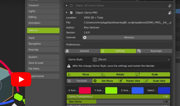 Blender 3+ Gizmo Pro v3.5.1 Crack Download