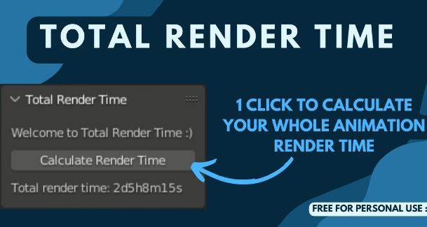 Blender 3.3+ Total Render Time 0.0.1 Crack Download