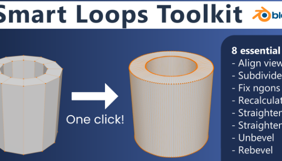 Blender 3.0+ Smart Loops Toolkit v1.0.3 Crack 2023 Download