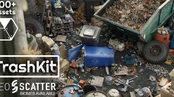 Blender 3.2+ Trash Kit – 3D Assetkit FIXED Crack Download