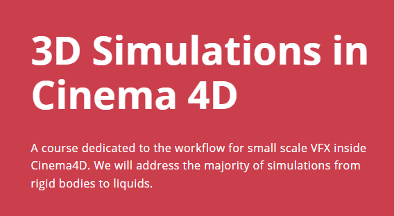 Motion Design School 3D Simulations in Cinema 4D FREE Download