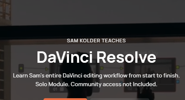 Sam Kolder DaVinci Resolve Complete Course FREE Download