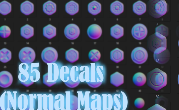 ArtStation – 85 Substance Painter Stamp & Decals Crack Download