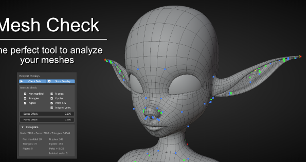 Blender 2.8+ Mesh Check Gpu Edition v0.4.0 Crack 2023 Download