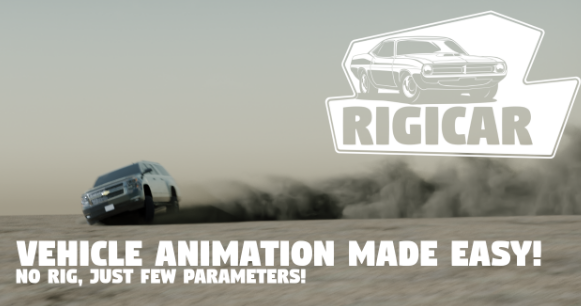 Blender Rigicar 2.3.4 Easy realistic vehicle animation Plugin Download
