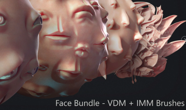 FlippedNormals - ZBrush - Face IMM + VDM Bundle FREE 2023 Download