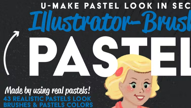 Brush Pack : Pastels Illustrator Brush-Kit Crack 2023 Download