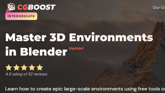 CGBoost - Master 3D Environments in Blender FREE 2023 Download