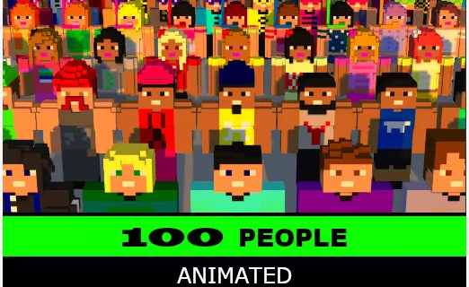 100 People - Animated Characters Pack v1.1 Crack 2023 Download