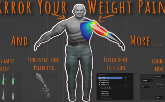Blender 3+ Weight Paint And Bones Toolkit v1 Crack 2023 Download