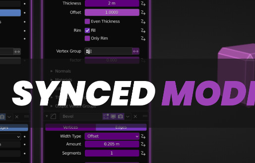 Blender 4 – Synced Modifiers v2.2 Addon FREE 2024 Download