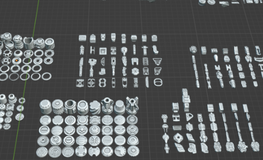 VfxMed’s Random Kitbash 3D Ramdom Loot Package 2024 Download