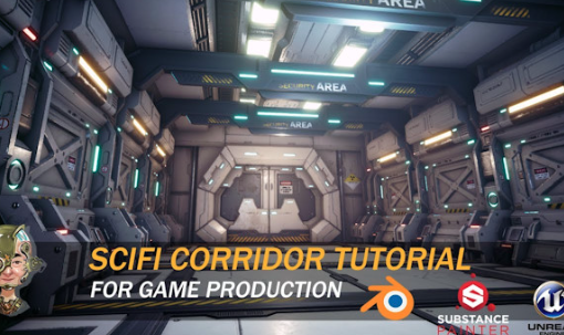 3D PBR Sci-Fi Corridor Tutorial For Game Production Course Download