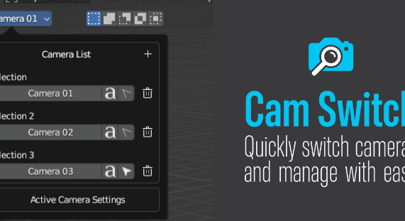 Blender 4 - Cam Switch v1.1 Addon Crack 2024 Download