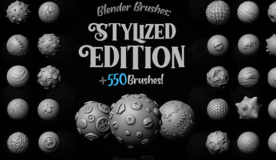 Artstation MEGAPACK 550+ Blender Brushes Stylized Edition Download