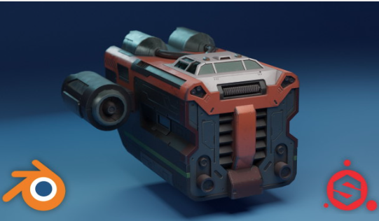 SkillShare - Sci-Fi Vehicle Creation with Blender & Painter Course 2024 Download