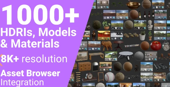 Blender | Poly Haven Asset Browser v1.1.10 Crack DEC 2024 Download