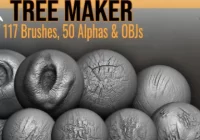 Artstation Tree Maker 117 ZBrush Brushes Basemeshes Crack Download