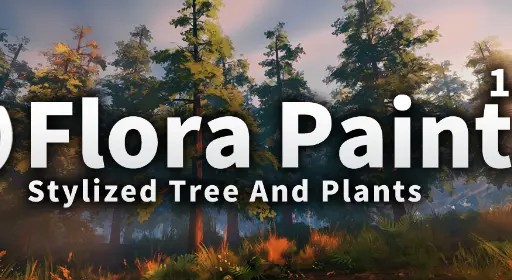 Blender 4 Stylized Trees Flora Paint v1.1 PRO Crack Download