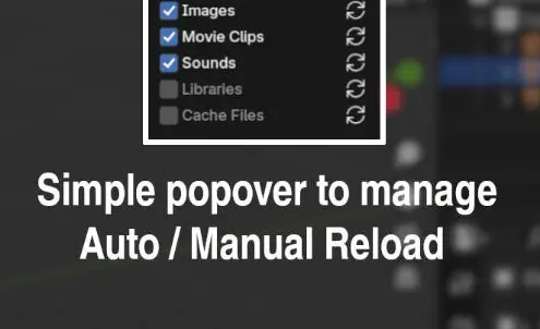 Blender free addons Auto Reload v3.1.1 - Refresh Files Download 2024