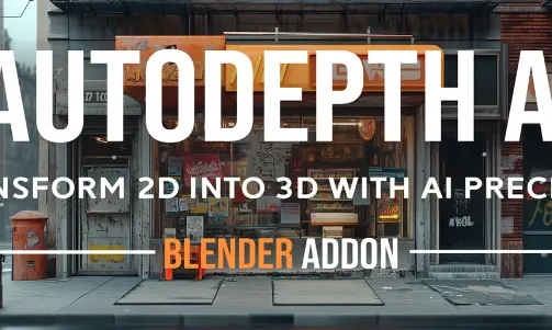 Blender Autodepth Ai v1.1.1 TRANSOFMR 2D INTO 3D Crack Download