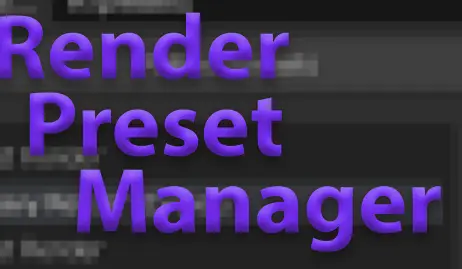 Render Preset Manager v3.0 (Blender 4) Cracked Download