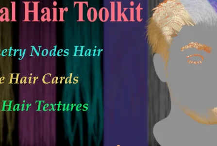Blender Facial Hair Toolkit v2.0.5 pre-made hair assets Crack Download