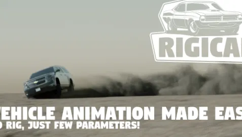Blender Rigicar 2.3.4 Easy realistic vehicle animation Plugin Download