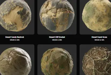 Adobe Substance 14 Biomes everywhere in the world sbsar Free Download