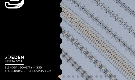 Geometry nodes Procedural stitches Crack Download