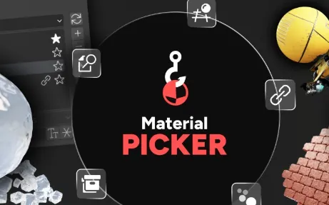 Blender Material Picker v1.3.2 Browse Materials Easily Download