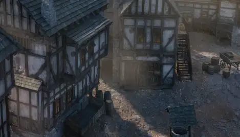 Photobash MEDIEVAL TOWN 3D KIT Models Free Download