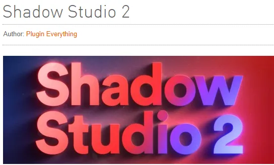 Shadow Studio 3 v1.0.8 (aescripts) Crack 2025 Download