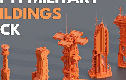 Blender Sci-Fi Futuristic Military Buildings Pack Crack Download