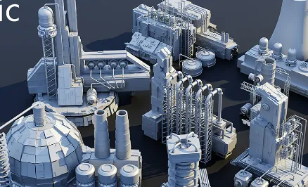 Futuristic City Kitbash (Factory) Vol 2 Crack Download