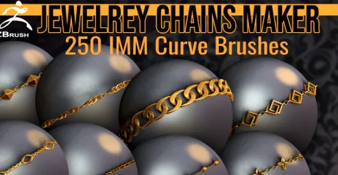 Jewelry Chains Maker 250 ZBrush Curve IMM Brushes Crack Download