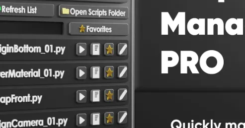 Blender 4.5 - Script Manager Pro v0.0.3 Free Addon Download