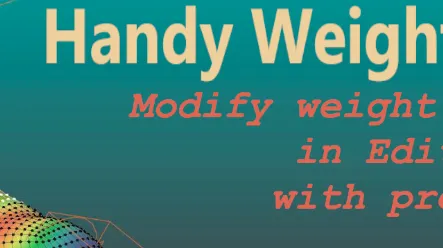 Blender Handy Weight Edit 1.2.6 Free Download
