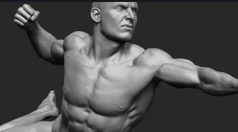 Nexttut Dynamic Male Anatomy for Artists in Zbrush Free Download