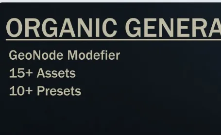 Blender Organic Generator v1.0 + Assets Crack Download