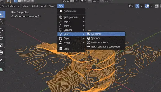 BlenderGIS v2.2.10 Blender addon for Geographic Data Download