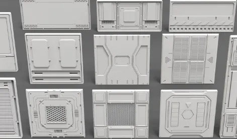 Sci-Fi Panels 20 pieces Collection 2 Crack (Artstation) Download