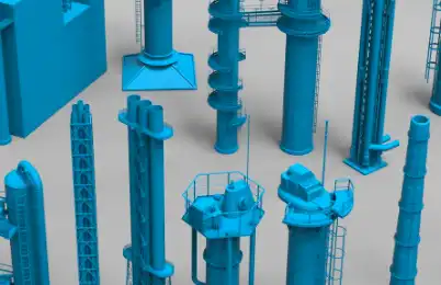 240 Factory Tubes, Units, Corbels 3d models Blender Crack Download