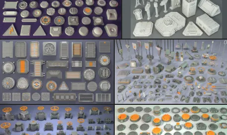 470 Industrial Kitbash Models For Blender Crack Download