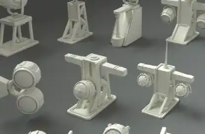 Artstation Low Poly Lamps - 12 pieces Free Download