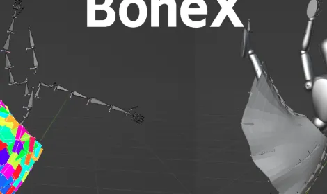 Blender - Bonex v1.2.3 "easy bone physics animation" Download