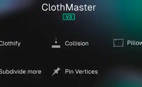 ClothMaster v3 Addon Crack (Blender 4.5) Download